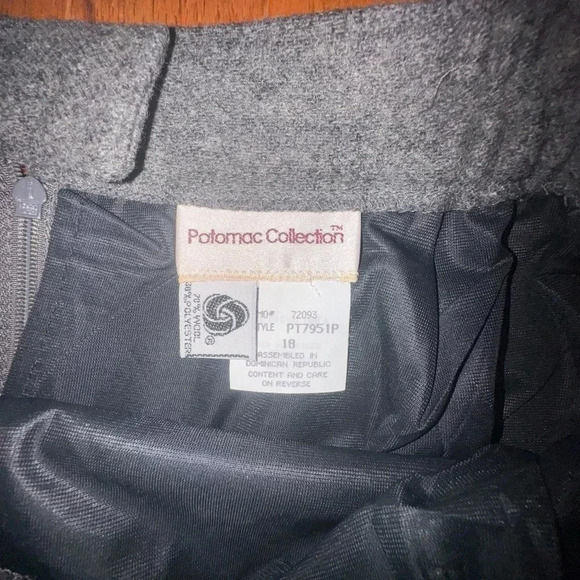 NWT Potomac Collection women’s pencil skirt grey plus Size 18 70% wool business - Picture 5 of 5